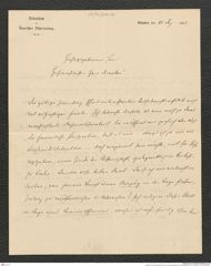 Nachlass Franz Steindachner, Brief von Otto Staudinger an Franz Steindachner (21.12.1882), Inv.Nr. 504.04, Seite 1
